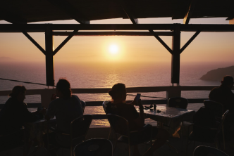 restaurant con vista al mar